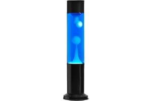 Nova Wax Lamp Blue Liquid White Wax