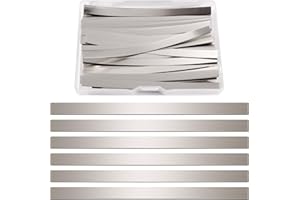 KUOQIY 50 Pezzi 0.15 * 6 * 100 mm Striscia di 99.6% nichel puro in Acciaio Nichel, Striscia di Nichel della Batteria, Nastro di Nickel Piattina per Saldatura, per Saldatura a Batteria 18650