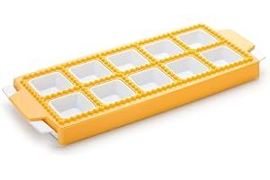 Tescoma 630877 Moule à Ravioli carré, Plastique, Jaune