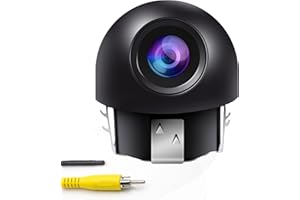 OBEST Caméra Vision Nocturne de Voiture 720P avec Câble Vidéo RCA,Caméra de Recul 4 Broches Arrière 170° Grand Angle, pour Voiture Bus Camion Caravane Camping-Car 12V