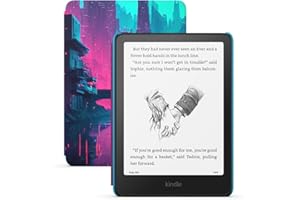 Amazon Kindle Paperwhite Kids (newest gen) larger glare-free display – Children read more than 45 minutes per day with Kindle – 16 GB – Cyber City