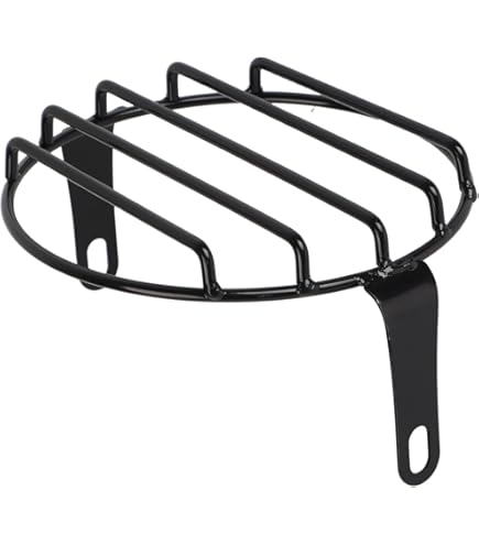 Qiilu Couvercle de phare de moto Grille de Phare de Moto, Alliage d