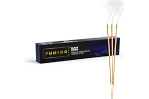 ‎FUMINO Fumino® Schwarzes Opium Handgemachte Räucherstäbchen - 14 Stäbchen pro Box (15g) Masala Agarbatti Joss Duftstäbchen für Entspannung, Meditation, Linderung von Stress und Ängsten - Dekoration