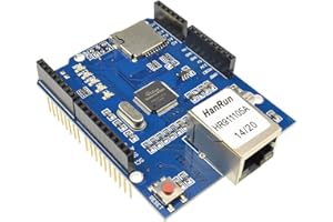OUITBLE Module de carte NHW5100 R3, bouclier Ethernet W5100 pour carte de développement Mega 1280 328 pour module de carte Arduino NHW5100 R3