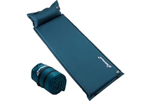 Clostnature Matelas de Couchage Auto-gonflant de Camping – 3/5/7.6 cm d'épaisseur pour extérieur Auto-Gonflable avec Petite Taille, Matelas léger pour Le Sport, la randonnée, l'hiver