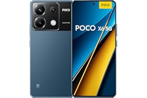 POCO X6 5G Smartphone, 12+256GB Handy ohne Vertrag, 120Hz 6,67" 1,5k AMOLED Display, 64MP OIS Dreifach-Kamera, 5100mAh, 67W Turbo-Charge, Dual-SIM, Blau