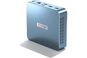 ‎TRYCOO Trycoo WI-6 Mini PC 8GB RAM 256GB M.2 SSD, Intel 12th Generation N95 (up to 3.4GHz) Mini Computer, 4K Mini Desktop PC Windows 11 Pro, Gigabit Ethernet/WiFi/BT/2* HDMI/USB-C, for Everyday Use