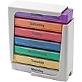 Pill Organiser, Weekly Pill Organizer, 1 Dispenser, 7 Stackable Compartments Four Times-a-Day - Morning, Noon, Evening, and Bedtime， Travel Portable Medicine Container for Kid Men Women Elderly