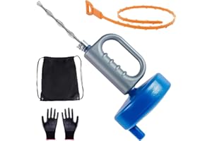 HONGYANYEU Rohrreinigungsspirale, 13m Abflussreiniger Spirale Ausziehbar, Spirale Abfluss Rohrreinigung mit Schnecke, Rohrspirale Umweltfreundliche für Küche Spülbecken Kanal