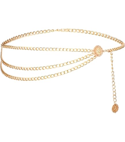 Ceinture Chaîne Or Avec Abeilles - Longueur Ajustable, Alliage Aluminium, Pour Robe, Jean, Soirée - Cadeau Femme Tendance
