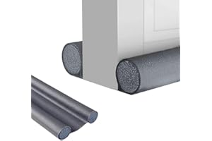 MAGIC SELECT Boudin Isolant pour Porte. Boudin en Similicuir Réglable pour Portes et Fenêtres Entre 32 et 94 cm. Double Isolation Isolation Acoustique, Réduit Froid/Chaleur, Vent, Lumière, Poussière, Insectes.