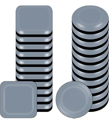 Scivoli Teflon Per Mobili 70mm - 4 Pezzi Autoadesivi Per Spostare Facilmente - Foto 6