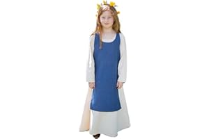 Burgschneider - Kinderüberkleid Ylva - Lindgrün - Kleidung für Larp, Mittelalter, Cosplay und Fantasy