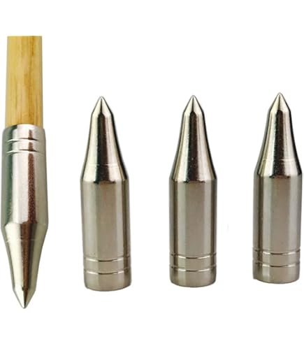 Lot De 12 Pointes De Flèche Broadheads 100 Grains Et 65 Grains - Pour Flèches De 7 Mm De Diamètre, Acier, Chasse Au Tir à L'Arc