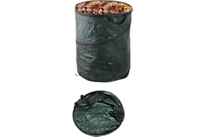 ADEPTNA Large 120L Heavy Duty Pop-Up Garden Waste Bag with Handles - Reusable & Strong Refuse/Rubbish Sack for Garden Clean up (PACK OF 1)