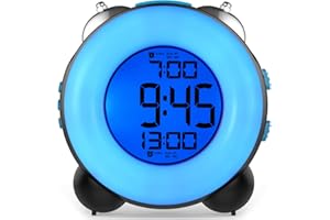 Banne Bon Loud Alarm Clock for Heavy Sleepers with Optional Alarm Dual Alarm Setting Snooze Function Night Light Bedside Battery Powered Clock