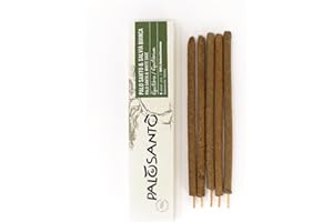 PALOSANTO - Incenso Bastoncini Naturali Palo Santo e Salvia Bianca - 5 Stick XL - Bastoncini Incenso Realizzati a Mano in Perù - Ripristina Equilibrio Energetico e Purifica gli Ambienti