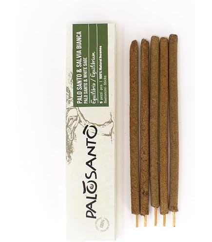 Jiri And Friends Bastoncini Di Incenso In Resina Palo Santo, 100% Naturale, 15 Pezzi, Profumazione Intensa