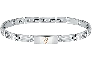 Maserati Maserati Jewels Bracelet Homme, en Acier inoxydable, PVD Or rose - JM121ATK12