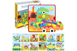 DxxD Mozaika plug-in zestaw dla dzieci 2 3 4 lata, kolorowa mozaika zabawki dla dzieci, prezenty rękodzieło dla dziewcząt, gry edukacyjne zabawki Montessori