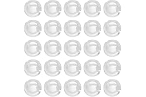 Alipis Transparent Bead Chain Fixer for Vertical Blinds Adjustable Clear Bead Chain Stops with 25Pcs for Secure Curtain Control and Neat Drapery Arrangement