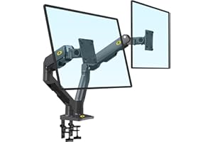 NB North Bayou Heavy Duty Doppio Supporto per Monitor per Schermo da 27-34 Pollici, Carico Massimo 16 kg VESA 75 & 100 mm G65