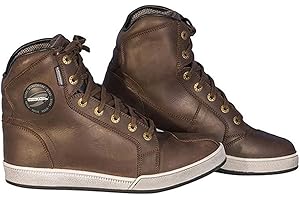 Richa Krazy Horse Waterproof Leather Short Paddock Motorcycle Boots - Brown