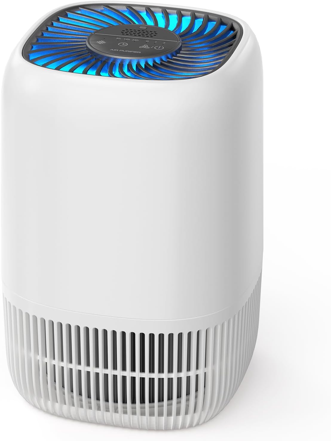 AROEVE Purificador de Aire con Filtro HEPA H13 de 3 Etapas, con un Consumo de Energía de tan solo 5W, Silencioso a 22db con Aroma, Combate el Polen, el Humo y el Pelo de Mascotas