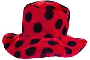 Boland 36051 – Chapeau coccinelle, rouge et noir, chapeau en peluche, à pois, coccinelle, costume, carnaval, fête à thème