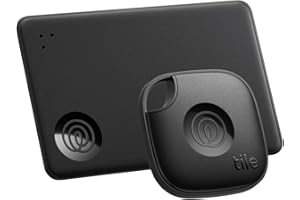 Tile by Life360 Starter Pack (2024) - Localizadores Bluetooth para Llaves, Carteras y Mucho más. Compatible con iOS y Android. Localizador de teléfonos. Paquete de 2 (Mate Negro/Slim)