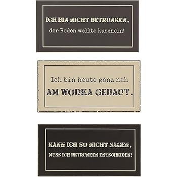 Metallschild Türschild Einen Gin Tonic Bitte Elternabend