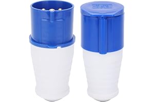 YABOUND 2Pcs 32 Amp Plug, 32Amp Industrial Connector 1‑Phase 3 Pin Industrial Plug, Explosion‑Proof Waterproof 32A 220‑250V 2P+E, Male And Female Locking Plug Socket Connector Industrial