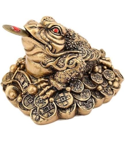 Crapaud à 3 Pattes – Grenouille Porte-bonheur Feng Shui, Pièce De