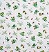 Price comparison product image 1 m * 1,4 m - Stoff - " kleine lustige Frösche "- 100 % Baumwollstoff - Stoffe Meterware - Kleiderstoff / Dekostoff / Bettwäsche u.v.m. - Baumwolle - für Vorhänge / Gardinen - Kinderstoff / Mädchen & Jungen - Tiere - Frosch / Prinzen - Quackfrosch
