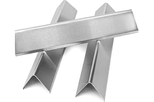 Denmay 38.9cm Flavorizer Bar 7635 für Weber Spirit I II 200 Serie E210, E220, S210, S220 (mit vorderen Bedienknöpfen), 1,3mm Edelstahl Aromaschienen Ersatzteile, Brennerabdeckungen Heizplatten 3 Stück