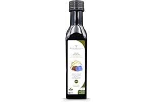 EPIGENETICS Flaxseed Oil 250ml | Cold Pressed Organic Flax Seed Oil 100% Pure & Natural | High in Omega 3, Vitamin E & Alpha Lipoic Acid | Premium UV Blocking Miron Violet Glass | Vegan UK Made