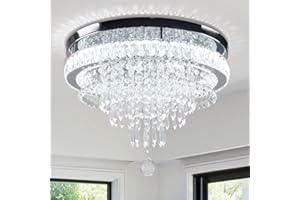‎FRIXCHUR FRIXCHUR Kristall Deckenleuchte Crystal Kronleuchter mit Kristallen Modern Leuchter Wohnzimmerlampe Schlafzimmerlampe Lampe Elegant Chandelier Deckenlampe