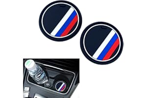 TOMSEN Car Interior Accessories Anti Slip Cup Mat for CAR 1 3 5 7 Series F30 F35 320li 316i X1 X3 X4 X5 X6 (2.6inch)
