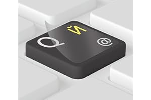 ‎KEYSTICKERS Keystickers® | Russische Aufkleber für PC/Laptop & Notebook Tastaturen 14x14mm, transparent mit Schutzlack, Farbe GELB | русские наклейки на клавиатуру | Russian Keyboard Stickers