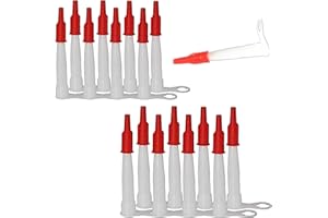 JinYu Ugelli per calafataggio con tappo rosso ugello di estensione per calafataggio in plastica Ugelli per pressa di ricambio per pistola(60)
