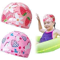 Cuffie Da Nuoto Per Bambini - 2 Pezzi | In Stoffa Elasticizzata | Impermeabili E Comfortevoli | Per Bambine 2-8 Anni - Foto 4