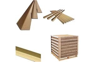 BBP Express Cardboard Pallet Edge Corner Guard Protectors Protection (Cardboard Pallet Corners (Pack x 10), 35x35x1200mm)
