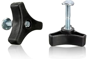 ZZLBZN 2Packs Universal Lawnmowers Handle Wing Nut And Bolt, Triangle Knob Handle Screw Kit, Mountfield Lawnmower Spare Parts Mountfield Mower Spares Mower And Outdoor Power Tools Replacement Parts