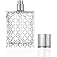 Enslz 100ml 3.4 oz Refillable Perfume Bottle Spray Bottles Perfume Dispenser large cosmetic Fine Mist Atomizer Empty Portabe Clear Glass Essential Oil Container for Travel
