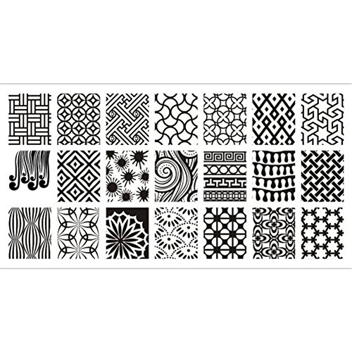 Born Pretty Nail Art Stamp Template Image Plate Kaleidoscope Designs