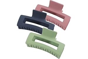 SOMNR Hair Clips for Thick Hair,Hair Claw Clips Strong Hold Hair Clips for Women Thick Thin Hair 3PCS