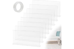DBREAKS 8 stycken leksaksblockerare möbler 40 x 20 x 5 cm transparent klösskydd