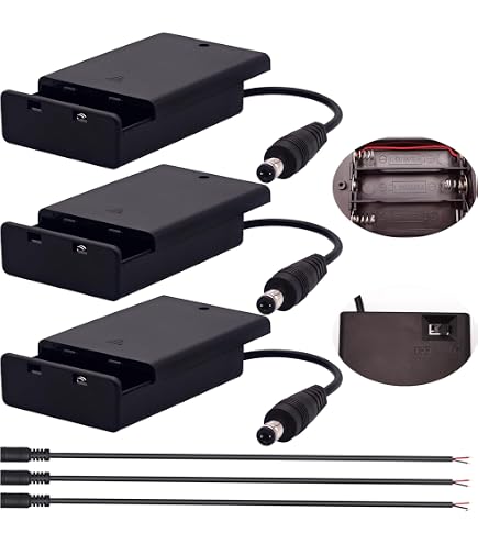 Portabatterie 3AA Con Timer E USB – 5V, Interruttore On/Off, Per Luci LED E Progetti Elettronici (Batterie Non Incluse)
