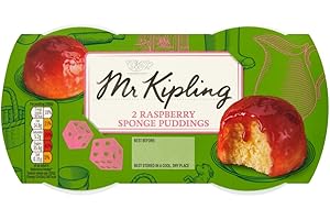 Mr Kipling 2 Raspberry Jam Sponge pudding, 2 x 95g