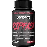 Bigmuscles Nutrition Ripfast 60 Capsules| Fat Burner | Energy | Focus | Improved Metabolism| Keto Friendly | 9…